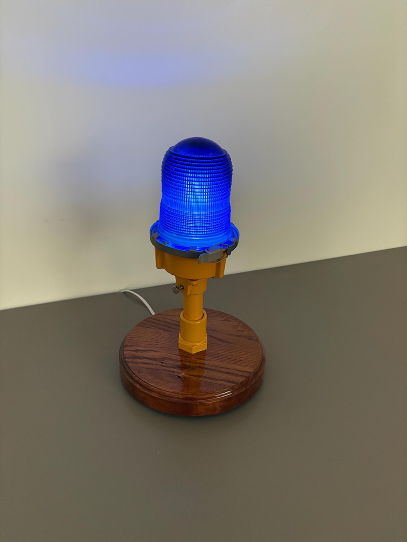 Authentic Runway Light Desk Lamp | Aviation Desk Lamp | Vintage Restored Runway Light Desk Lamp | Aviation Gift | Pilot Gift | Airport image 5