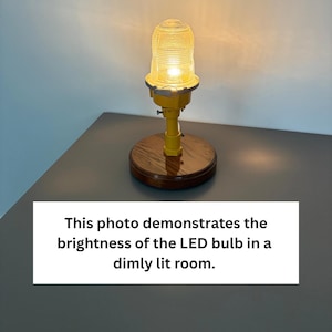 Authentic Runway Light Desk Lamp | Aviation Desk Lamp | Vintage Restored Runway Light Desk Lamp | Aviation Gift | Pilot Gift | Airport image 6