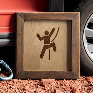 Rock Climbing Man, Perfect Gift For Climbers, Sport Climbing Engraving, Unique Climber Gift