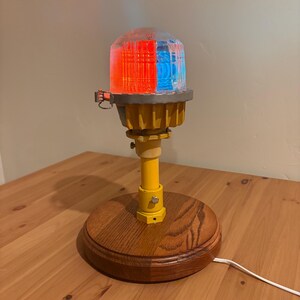 Authentic Runway Light Desk Lamp | Aviation-Inspired Desk Lamp | Runway Threshold Desk Lamp | Aviation Gift | Pilot Gift | Airport | Runway