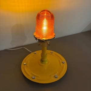 Authentic Runway Light Desk Lamp with Metal Base | Aviation Desk Lamp | Vintage Restored Runway Light Desk Lamp | Aviation Gift | Pilot Gift image 12
