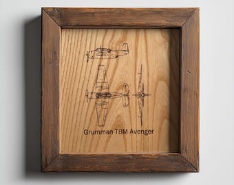 TBM Rächer | Personalisierte Pilot Plakette | Luftfahrt Geschenke für Piloten | Airport Wall Art