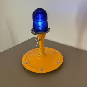 Authentic Runway Light Desk Lamp with Metal Base | Aviation Desk Lamp | Vintage Restored Runway Light Desk Lamp | Aviation Gift | Pilot Gift image 10