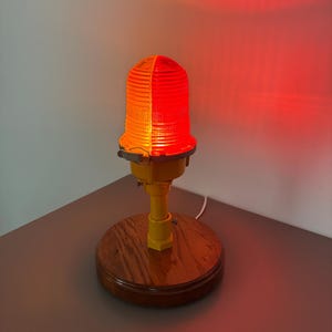 Authentic Runway Light Desk Lamp | Aviation Desk Lamp | Vintage Restored Runway Light Desk Lamp | Aviation Gift | Pilot Gift | Airport image 4