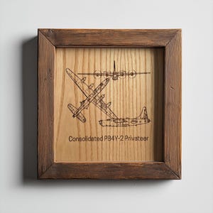 PB4Y-2 Privateer | Personalized Pilot Plaque | Aviation Gifts for Pilots | Airport Wall Art