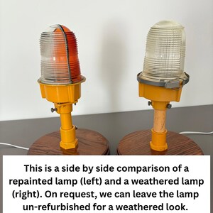 Authentic Runway Light Desk Lamp | Aviation Desk Lamp | Vintage Restored Runway Light Desk Lamp | Aviation Gift | Pilot Gift | Airport image 7