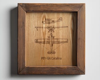 PBY-5A Catalina | Personalisierte Pilot Plakette | Luftfahrt Geschenke für Piloten | Airport Wall Art