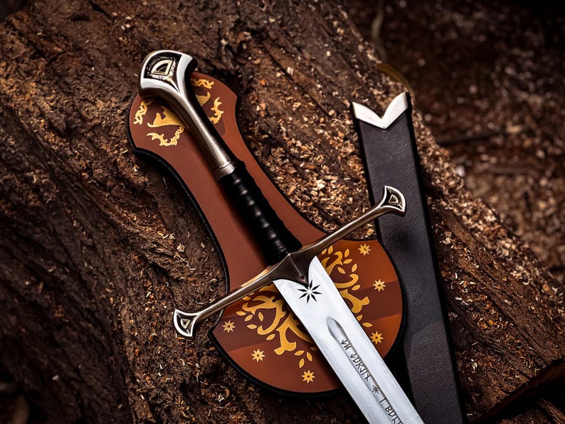 Handmade Legendary Steel Sword of King Alessar's Viking Sword Master Sword Replica Gift For Boyfriend Christmas Gift For Him