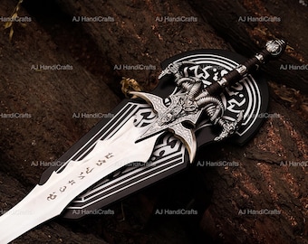 Dark Frost Fantasy Sword | Undead King Display Sword | Epic Medieval Collectible | Cosplay Prop | Gift For Him