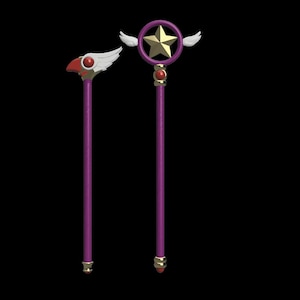 PACK Sakura Card Captor Crosier-Personal-Cane 3D-Dateien für den 3D-Druck