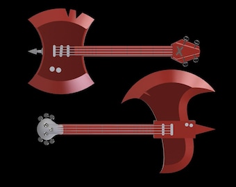 Marceline and Marshall Lee bass from Adventure time - 3D files for 3D Print