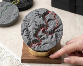Mapas topográficos 3D personalizados / Mapas personalizados con relieve GPS para Strava (GPS)