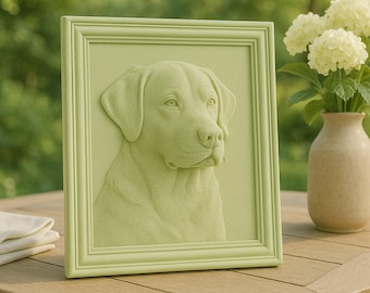 Retrato mural 3D personalizado: Escultura en bajorrelieve personalizada