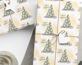 Mahjong Wrapping Paper Merry Mahjong Christmas Gift Wrap Mahjong Tiles Gift Wrap Mahjong Wrapping Paper for Christmas Gift