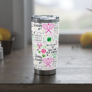 Tennis Tumbler Vagabond 20oz | Tennis Gift | Tennis Player Tumbler | Tennis Team Gifts | Tennis Coach Gift | Tennis Mug
