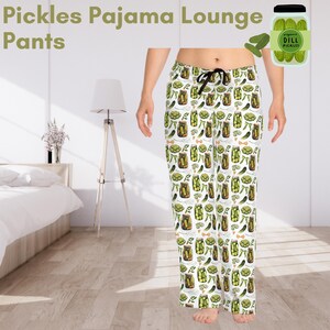 Pickle Pajama Pants | Pickle Gift | Pickle Lover Pants | Pickle Jar Pajama Pants Pj&#39;s | Pickle Gift | Pickle Lover Gift