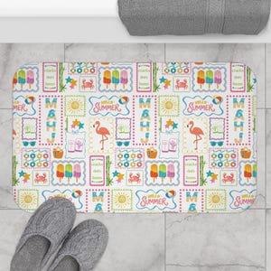 Zomer Mahjong Badmat Mahj Badkamer Decor Nieuw appartement Huiseigenaar Cadeau afbeelding 1