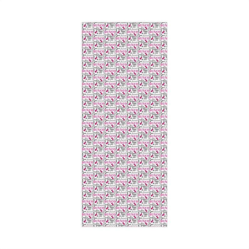Bunco inpakpapier, rol en vellen | Bunco Verjaardagsfeestje Benodigdheden en decoratie | Bunco-cadeau | Inpakpapier game-avond | Bunco-benodigdheden afbeelding 7