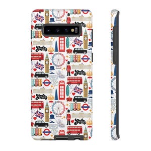 London Tough Case | London Android Phone Case | Galaxy Google Pixel Cases | London Gift | British Phone Case | London Icons
