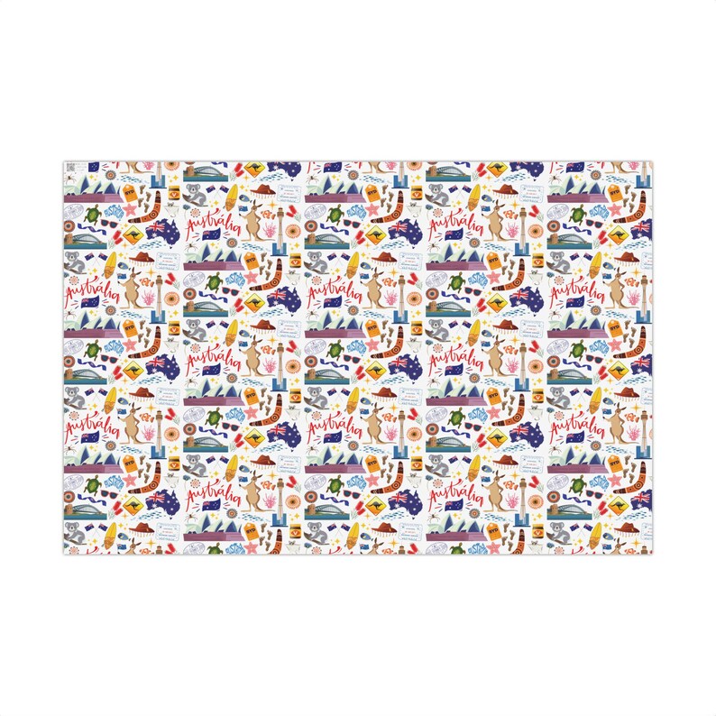 Australia Wrapping Paper Koala Birthday Party Supplies and Decor ...