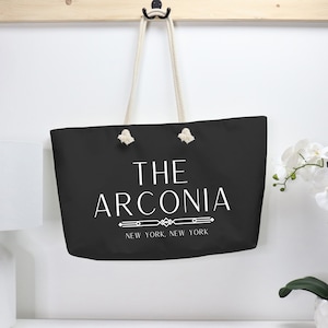 The Arconia Weekender Bag | OMITB | Arconia New York | Arconia Tote Bag | Only Murders | True Crime Podcast Bag