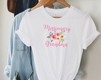 Missionary Grandma Shirt LDS Missionary Mom T-Shirt LDS Mom T-Shirt Mormon Missionary Grandma Gift Called to Serve