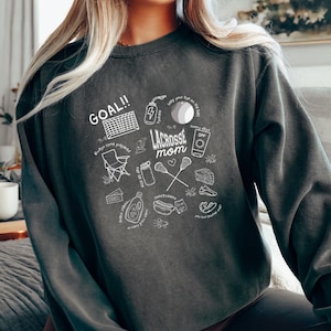 Lacrosse Mom Sweatshirt Lacrosse Season Sweatshirt for Lacrosse Fans Sweatshirt Game Day Sweatshirt LAX Mom Gift