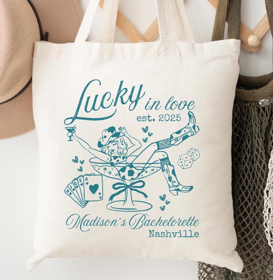 Bachelorette Retro Tote ~ Custom Bachelorette Tote ~ Bachelorette Gift ...