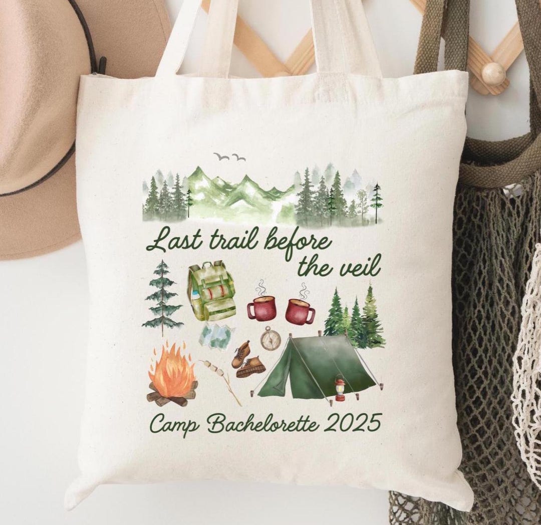 Custom Bachelorette Tote Bag | Personalized Camping Tote Bag ...