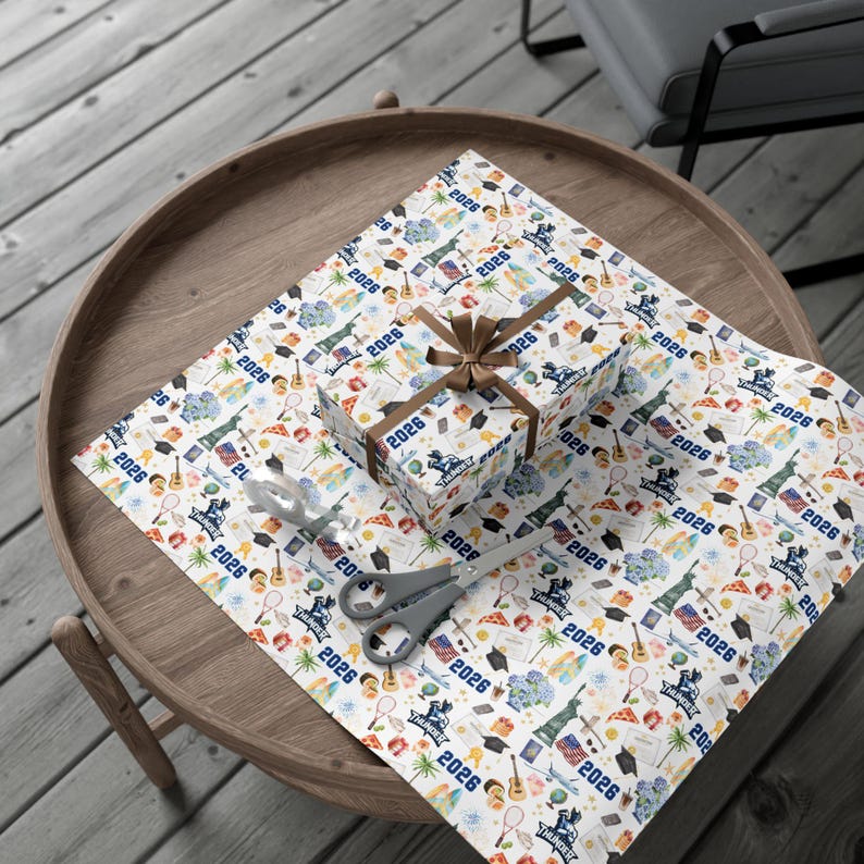 Custom Graduation Wrapping Paper Personalized 2026 Graduate Gift Wrap ...