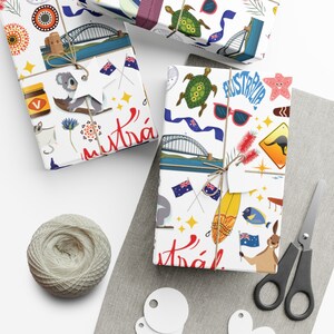 Australia Wrapping Paper Roll and Sheets | Koala Birthday Party ...