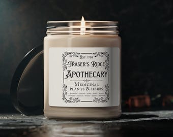 Vela de soja perfumada Fraser's Ridge Apothecary, 9 oz Outlander Fraser's Ridge Gift Sassenach Claire Fraser Gift