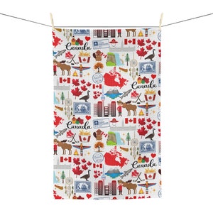 Canada Tea Towel | Canada Towel | Canadaian Gift | Canada Kitchen Towel | Canadian Decor | Canada Housewarming Gift