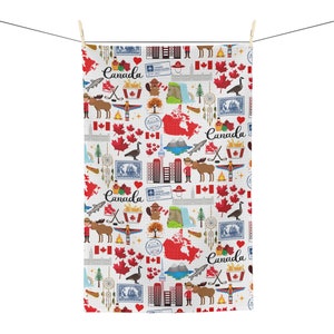 Canada Tea Towel | Canada Towel | Canadian Gift | Canada Kitchen Towel | Canadian Decor | Canada Housewarming Gift