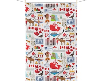 Canada Tea Towel | Canada Towel | Canadaian Gift | Canada Kitchen Towel | Canadian Decor | Canada Housewarming Gift