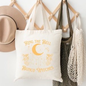 Borsa tote Bunco / Borsa tote Bunco di Halloween / Regalo Bunco / Suona la campana Borsa tote delle streghe Bunco / Premio Bunco / Regali amico Bunco