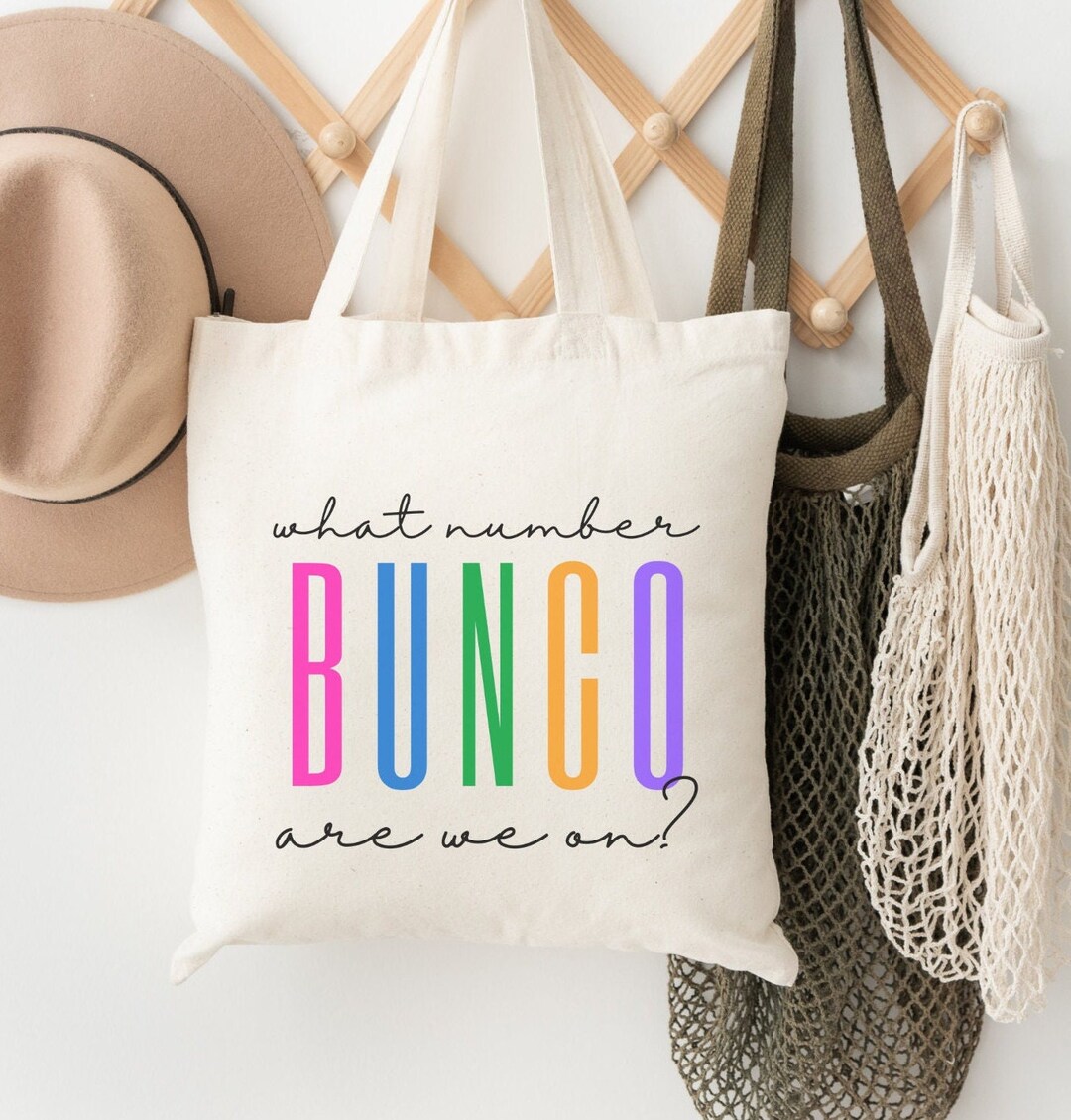 Bunco Tote Bag Bunco Group Tote Bag Bunco Gift What Number Are We on