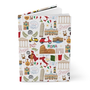 Italy Journal Notebook | Rome Journal | Rome Gift | Italian Travel Journal Hardcover | Rome Italy Travel Journal Gift | 150 Lined Pages
