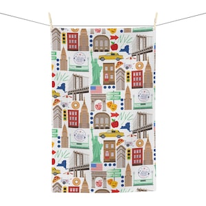 New York Tea Towel | NYC Towel | New York City Gift | NYC Kitchen Towel | New York City Decor | New York City Housewarming Gift