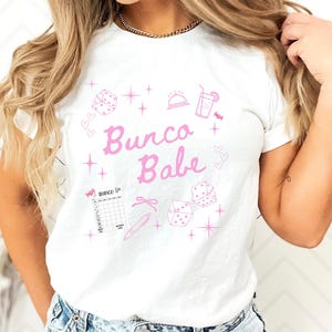 T-shirt Bunco Doodle, chemise de jeu de dés, T-shirt drôle Bunco, haut de nuit décontracté, cadeau pour les joueurs Bunco