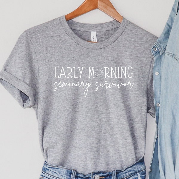 LDS Seminary T-Shirt | Seminary Shirt | LDS Shirt | Early Morning Seminary Survivor | Funny Seminary Shirt | Gift for Seminary Student