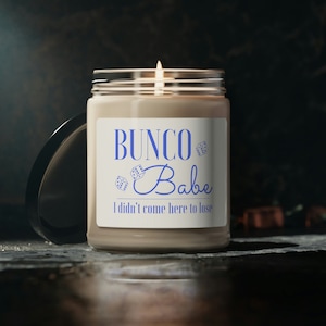 Bunco Babe Scented Candle | Aromatherapy Candles | 9.0 Ounces | Bunco Gift | Bunco Candle | Bunco Dice Game Prize