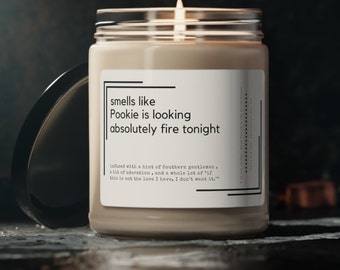 Pookie Gift | Smells like Pookie is Looking Absolutely Fire Tonight Candle | Funny Influencers Gift | True Love Candle