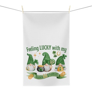 Bunco Gift Soft Tea Towel | St. Patrick&#39;s Day Bunco | March Bunco Prize | Bunco Kitchen Towel | Bunco Friend Gift | Bunco Group Gifts
