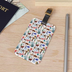 Etiqueta de equipaje de Alaska / Etiqueta de equipaje de Alaska / Etiqueta de bolso de Alaska / Etiqueta de información de bolso de crucero de Alaska / Regalo para esposa / amiga / Etiqueta de equipaje de Alaska