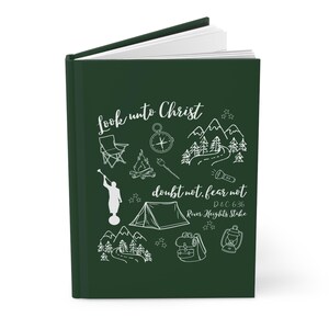 Custom Look Unto Christ Journal Notebook | 2025 LDS Youth Theme Notebook | Personalized Girls Camp Journal | Custom Girls Camp Young Women
