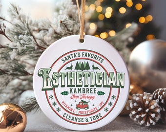 Personalized Esthetician Ornament Gift For Esthetician Grad Esthetician Gift Ornament Spa Owner Staff Gifts Christmas Gift for Esthetician