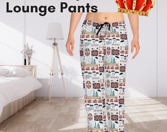 London Pyjama Hose London Weihnachten Urlaub Britisches Geschenk London Pyjamas Britisches Thema PJ Hose England Lounge Hose