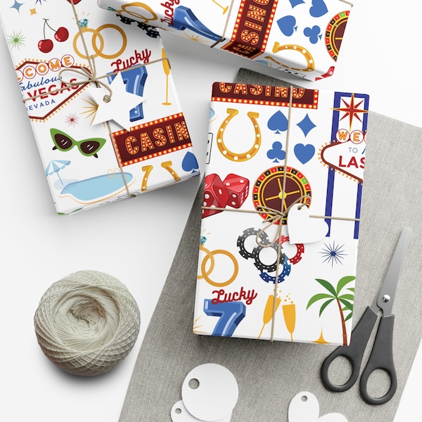 Las Vegas Wrapping Paper Etsy