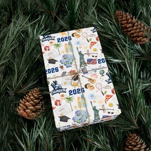 Custom Graduation Wrapping Paper Personalized 2026 Graduate Gift Wrap ...